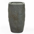 thumbnail image 1 of Sunnydaze Indoor/Outdoor Cylinder Polystone Bubble Fountain - Gray, 1 of 10