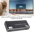 thumbnail image 3 of 8K HD Multimedia Interface Splitter, 1 in 2 Out, 8K 60Hz, 4K 120Hz, for DTS HD, for TrueHD, for AC3, for 3D, 40Gbps HD Multimedia Interface Splitter for HDTV STB DVD Projector, 3 of 7