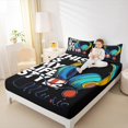 thumbnail image 4 of Feelyou Cartoon Headphones Bed Sheets, Pop Music King Sheets, Modern Life Style Sheet Set, Breathable Room Decor, 4pcs, 4 of 7