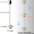 thumbnail image 4 of FSLiving Lampe de Pendaison Réglable en Hauteur Type H Rétractable avec Contrôle Gestuel 8W Gradation Continue Lampe d'Intérieur Longueur Réglable, Vert - 1 Pack, 4 of 9