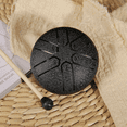 thumbnail image 6 of 3 Inch 6-Tone Steel Tongue Drum Mini Hand Pan Drums with Drumsticks Percussion Musical Instruments Drum Accessories D,1x Steel Tongue Drum 1x Drumstick 1x English music score,Red, 6 of 7