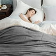 thumbnail image 4 of Luxurious Combed Cotton Waffle Weave Super Soft, Cozy Warm, Breathable, Stylish, All Season Thermal Blankets Twin/Full/Queen/King, 4 of 4