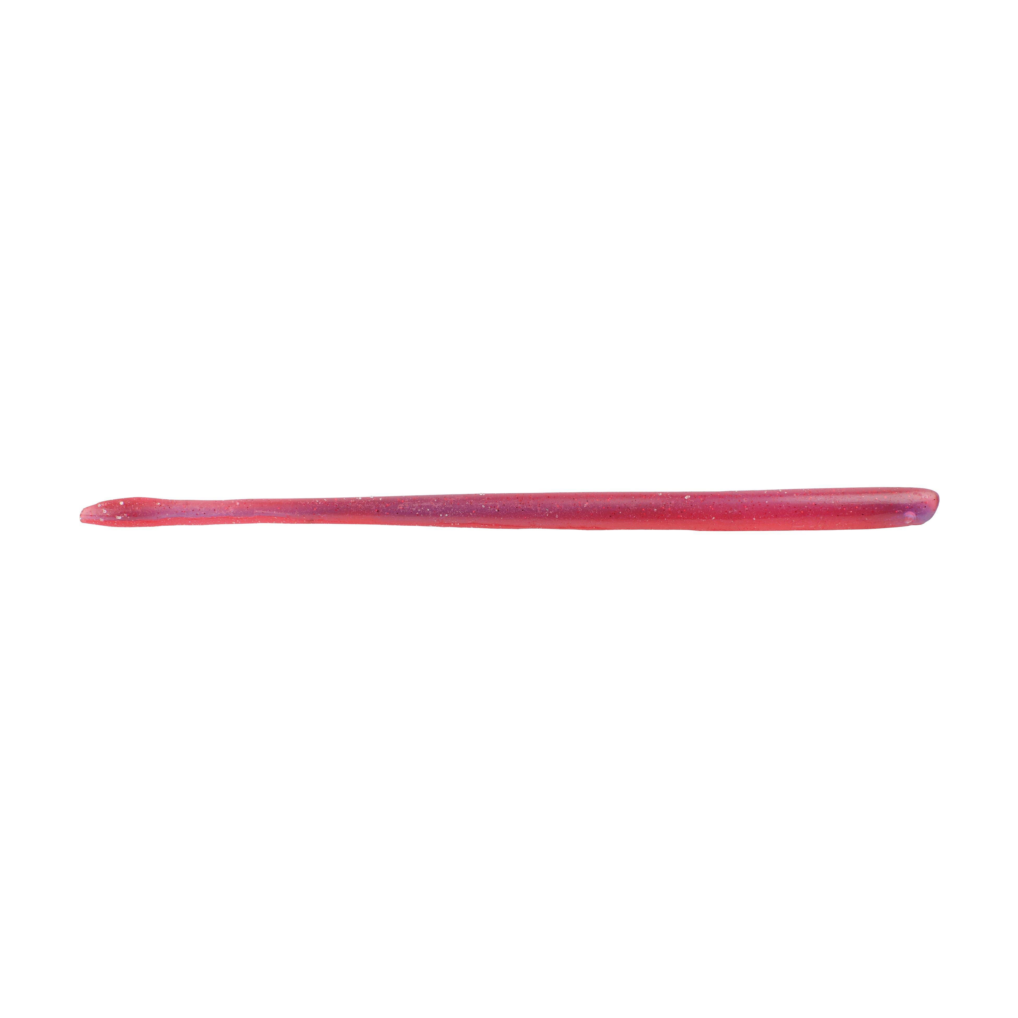 Berkley Lab Series™ Finesse Worm Fishing Soft Bait, 6 in, Morning Dawn Red Flake (10 Count)