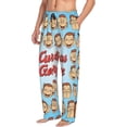 thumbnail image 2 of Mens Curi-ous Monkey Geor-gia Pajama Pants Lounge Pants Super Soft Pajama Bottoms with Pockets Drawstring, 2 of 8
