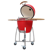 Comfortbilt 21 Ceramic Charcoal Smoker Grill Red