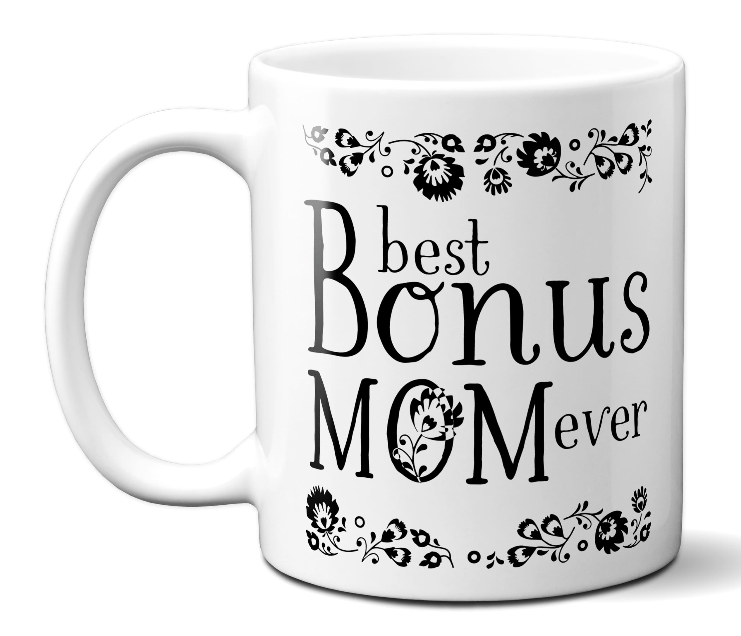 Bonus Mom Travel Mug - Stepmom Gift - Funny Insulated Tumbler Coffee Cup  For Step Mom Stepmother From Daughter Son, Vacuum cup, Stainless steel  thermos cup, Automobile thermos mug