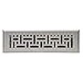 thumbnail image 3 of 2" X 12" Modern Victorian Floor Register Grille with Dampers - Decorative Grate - HVAC Vent Duct Cover - Satin Nickel, 3 of 4