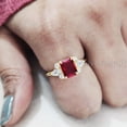 thumbnail image 4 of Red Garnet Gemstone Ring, 925 Sterling Silver, CZ Womens Ring, Natural Garnet Ring, January Birthstone, Christmas, Thanksgiving, Tiny Dainty Ring, Statement Jewelry, Wedding, Stackable Ring, 4 of 9