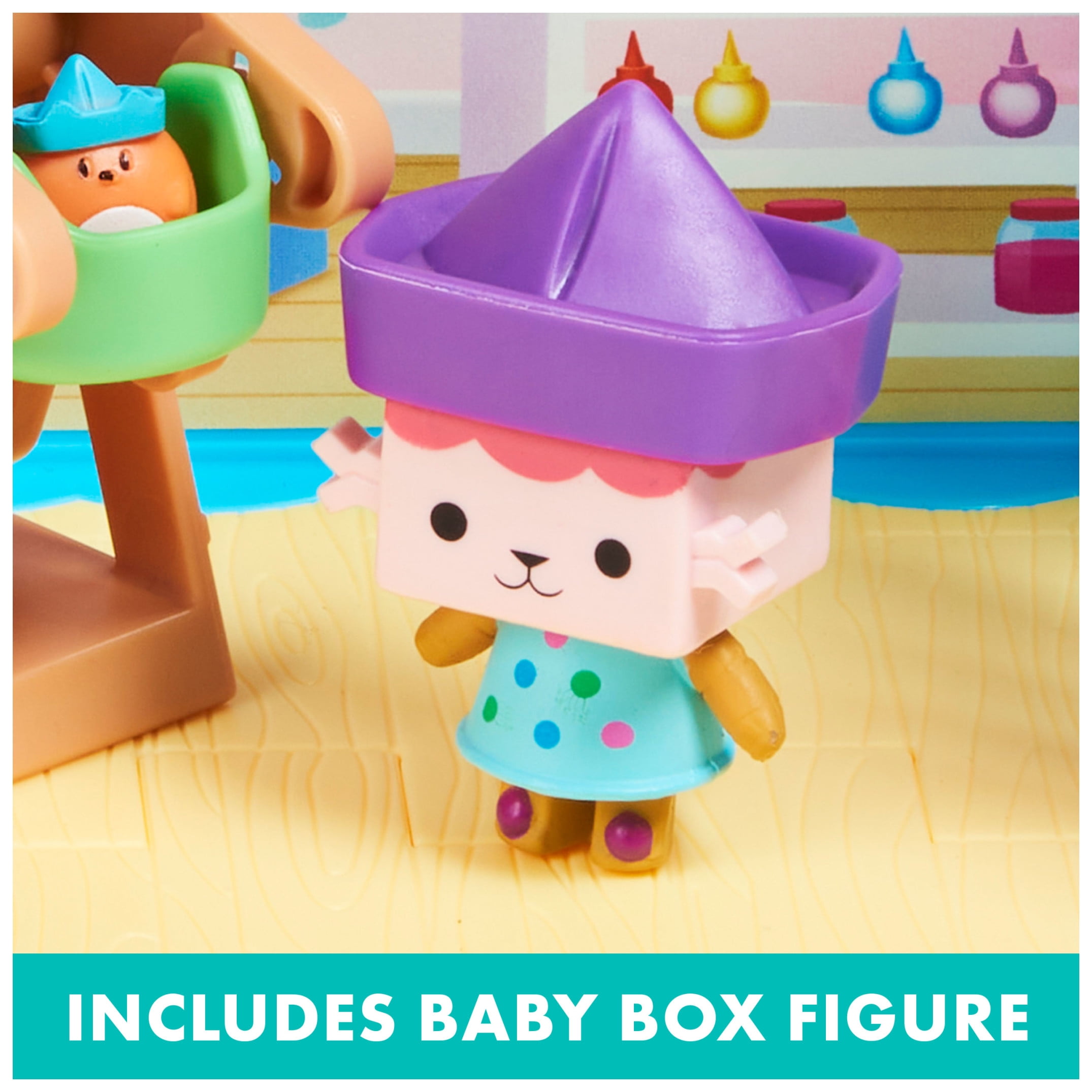 Gabby's Dollhouse, Baby Box Craft-A-Riffic Room Playset with Cat Figure