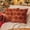Rust Red, variant on Burnt Orange Fall Pumpkin Decorative Throw Pillow Covers Set of 2, 20x20 Inch Soft Plush 3D Embroidered Halloween Pillow Covers for Fall Decorations Farmhouse Cushion Covers for Thanksgiving