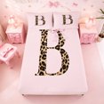 thumbnail image 5 of meiyoeat Pink Bowknot Monogram B Bed Sheets,Cheetah Print Letter Art Full Size Sheets For Girl,4-Piece,1 Flat Sheet,1 Fitted Sheet and 2 Pillowcases, 5 of 6