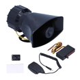 thumbnail image 2 of 12V 100W 125DB Car Horn Megaphone 5-Sound Emergency Warning Alarm Fire Siren for Car Motorcycle, 2 of 5