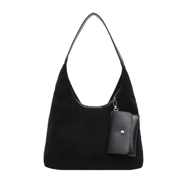 Crescent Bag Hobo Bolso Hombro Mujer Gamuza Con Bolsillo Interior Cierre Magnético Compras Para Ir Al