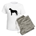 thumbnail image 5 of CafePress - Irish Wolfhound Silhouette Women's Light Pajamas - Women's Short Sleeve Print T-Shirt and Pants Light Cotton Pajama Set, 5 of 7