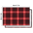 thumbnail image 6 of Set of 4 Round Checkered Placemats Machine Washable Durable Linen Table Mats Heat Resistant Wrinkle Free Circular Plaid Place Mats for Dining Table Kitchen, 6 of 6