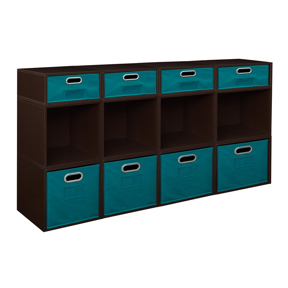 Niche Cubo Storage Set- 8 Full Cubes/4 Half Cubes with Foldable Storage ...