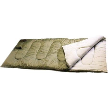 Texsport Caprock 40-Degree Adult Sleeping Bag, Olive Drab