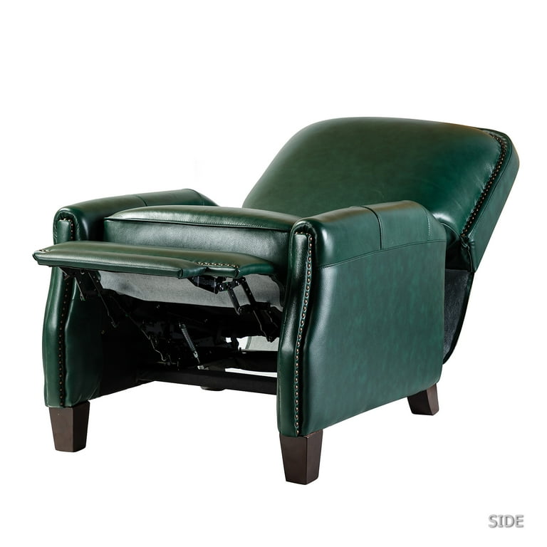 14 Karat Home Genuine Leather Recliner Cigar Chair Modern Retro