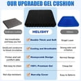 thumbnail image 3 of Cojín de asiento de silla de ruedas de gel Helishy Cooling Blue, 3 of 7