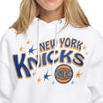 thumbnail image 3 of Women's Starter White New York Knicks Fireworks Fleece Hoodie, 3 of 3