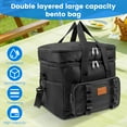 thumbnail image 3 of 23L Large Cooler Bag for Car and Work Double Layer Large Capacity Camping Thermal Bag for Family Outdoor Activities, 3 of 11
