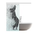 thumbnail image 2 of ABPHQTO Cortina de ducha con diseño de bailarina de música, cortina de ducha de tela de poliéster Cool Breaking Dancer Juegos de baño 150x180 cm, 2 of 3