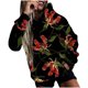 thumbnail image 1 of Moda Mujer O-cuello Camiseta de manga larga Estampado con capucha Blusa de bolsillo Tops Fridja ghj987+6818, 1 of 8