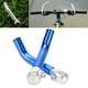 thumbnail image 4 of 1 par de barras de extensión de manillar de aleación de aluminio para resto de bicicleta, extremos de barra de manillar de bicicleta de montaña, 22,2m Azul Macarena manillar del resto de la bici, 4 of 8