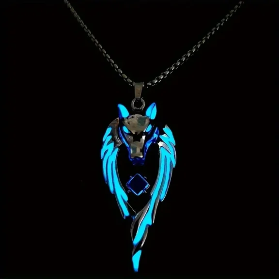 Wolf King Luminous Necklace, Men's And Women's Necklace
