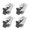 4PCS with brake, variant on 4PCS Furniture Caster 1''/2'' Soft Rubber Universal Wheel Swivel Caster Roller For Platform Trolley Accessory Furniture ,Quiet and Smooth
