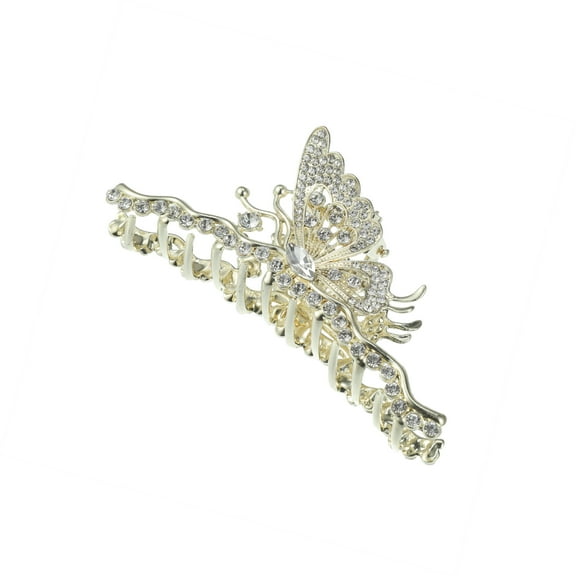 Vocoste Hair Clip Classic Butterfly Shape Hair Clip Elegant Luxurious Cute Hair Accessories for Women Gold Tone