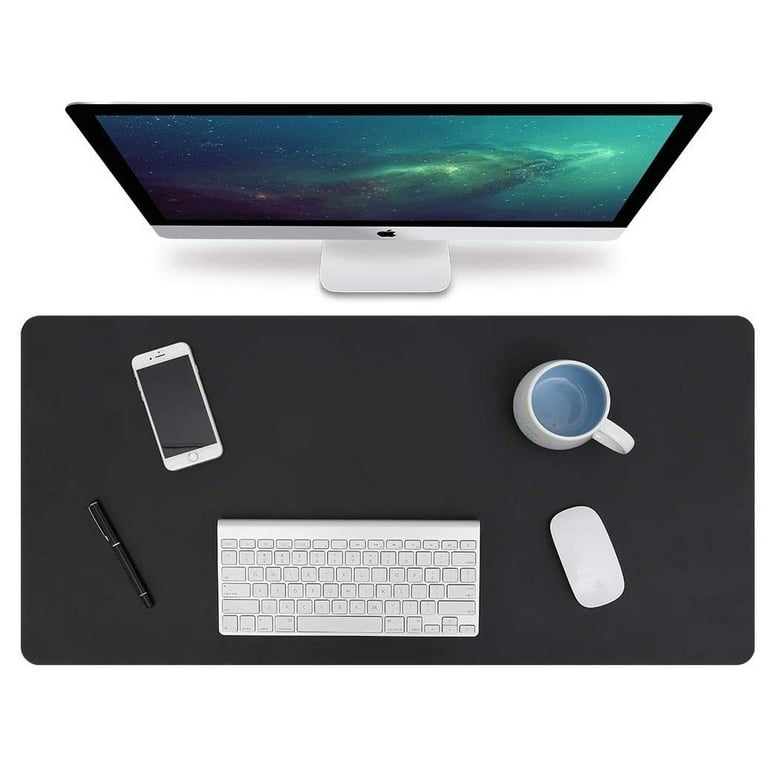 Large PU Leather Computer Desk Mat Dual Sided Use Waterproof Laptop Mouse  Pad `