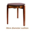 thumbnail image 4 of Gupgi Tie-on Coussin de Siège de Chaise Ronde, Coussin de Chaises Douces de Couleur Unie, 4 of 4