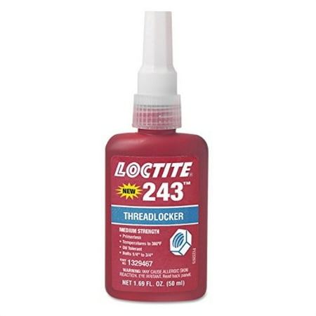 

loctite 1329467 243 blue medium strength threadlockers 1.69 oz. 50 ml 3/4 thread