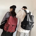 thumbnail image 3 of Mochila Sanmu Travel de piel sintética de gran capacidad, 3 of 4
