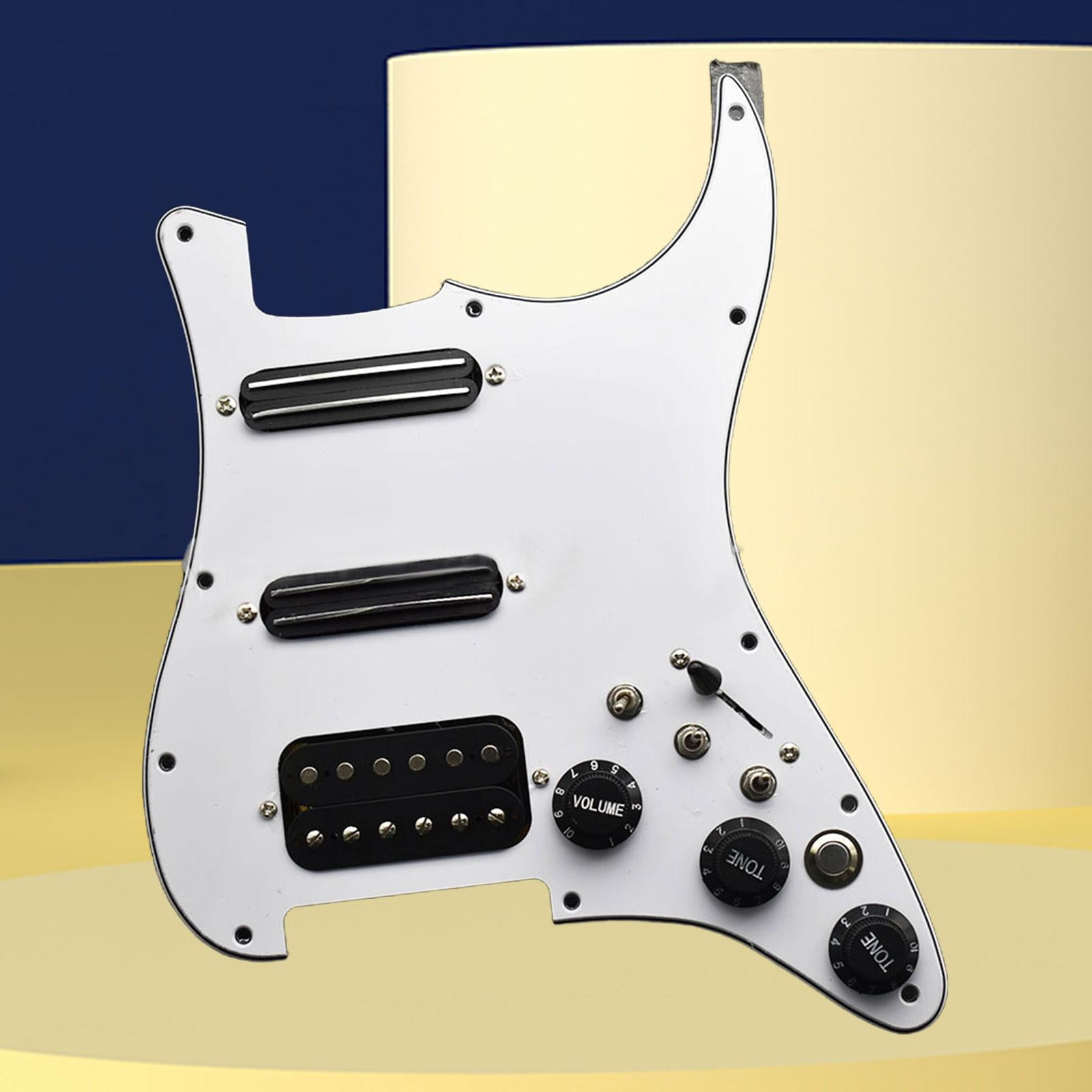 Rushawy Guitar Pickguard Loaded Prewired Scratchplate for Electric Guitars Accessory with switch
