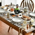 thumbnail image 4 of MOQIN 4 Pcs Halloween Placemats 12"x18" Gothic Bat Placemats Kitchen Decoration Washable Witch Place Mats Rectangle Skull Table Mats for Halloween Dining Table Accessories, 4 of 9