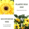 thumbnail image 5 of 2Pcs Sunflower Garland Vine Fake Silk Sun Flowers Hanging Vines for Balcony Garden Wedding Decoration, 5 of 8