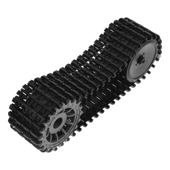 HONMEET Black Rubber Tank Tracks for RC Cars, Remote Control Vehicle Accessories, Compatible with Various Models