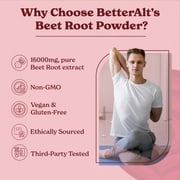 Better Alt Beet Root Powder, Superfood for Healthy Heart - Beets Powder Supplement (112 Servings)