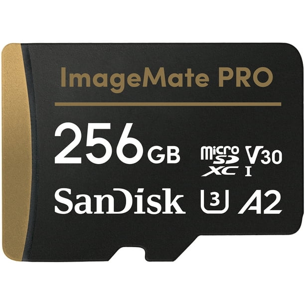Net tough lettuce SanDisk 256GB ImageMate PRO microSDXC UHS-1 Memory Card with Adapter - C10,  U3, V30, 4K UHD, A2 Micro SD Card - SDSQXBD-256G-AW6KA - Walmart.com