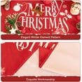 thumbnail image 4 of Merry Christmas Rectangle Tablecloth, Winter Santa''s Gift Xmas Tree Snowflakes TableCloths, Stain Resistant Polyester Decorative Table Covers for Xmas Holiday Dining,Party, 60 x 102 Inch, 4 of 6