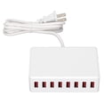 thumbnail image 2 of Multi USB Charger, Universal Multiple  8 Port USB Charging Station 40W  for Mobile Phones for Other USB Devices for Tablets EU Plug,UK Plug,US Plug, 2 of 7