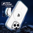 thumbnail image 4 of Magnetic Phone Case for iPhone 14 Pro Max, Clear Case Non-Yellowing Compatible with Mag Safe Wireless Charging Shockproof Protective Bumper Slim Cover, 4 of 10