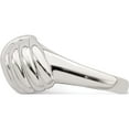 thumbnail image 3 of Sterling Silver Weaved Scalloped Ring (Size 8) Made In Thailand qr6887-8, 3 of 5