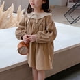 thumbnail image 4 of IROINNID Girls Summer Clothes Long-sleeved Clothing Summer Thin Knitted Dress 3T, 4 of 9