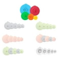 thumbnail image 4 of HUUXIW Pot Cover Set Silicone With Sealing Effect For Fresh-keeping Silicone Pot Cover Set Five Piece Set type+3 Five piece set, 4 of 6