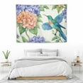 thumbnail image 3 of GOSMITH  Bird and Floral Tapestry Watercolor Flowers Butterflies and Hummingbird Home Decor Tapestry Wall Hanging for Bedroom Living Room Dorm, 3 of 7
