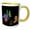 Yellow/White, variant on 3drose, Funny Sloth Roasting Marshmallows Camping Nature Cartoon, 11oz Mug