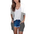 thumbnail image 1 of Long Sleeve Cardigan For Women Fall Open Front Cardigan With Pockets Casual Duster Lightweight Cardigan Sweater, 1 of 4